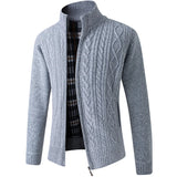 =Aidase 2024 New Men's Sweaters Autumn Winter Warm Zipper Cardigan Sweaters Man Casual Knitwear Sweatercoat male clothe aidase-shop