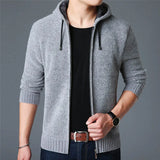 =Aidase 2024 New Men's Sweaters Autumn Winter Warm Zipper Cardigan Sweaters Man Casual Knitwear Sweatercoat male clothe aidase-shop