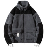 Cashmere Jacket Men Winter Warm Fleece Jackets Man Quality Thick Outerwear Male Patchwork Clothing Trendy Top aidase-shop
