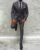 AIDASE  -  Men Suits Regular Fit Tuxedo Jacket Coat Pants Groom Groomsman Wedding Formal Tailored aidase-shop