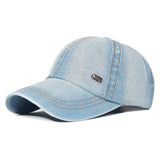 AIDASE  -  Vintage Washed Cotton Baseball Cap Men Women Denim Dad Hat Adjustable Trucker Style Low Profile aidase-shop