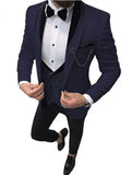 Aidase Men Suit Fashion Formal Business Slim Fit 3 Pieces White Blazers Burgundy Pants Men's  Wedding Male Set Groom Suit aidase-shop