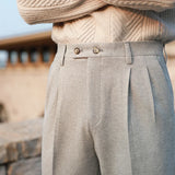 Aidase Casual Straight Trousers Men Fall Versatile Business Trousers Gentlemen Fashion Wool Blend Pant Men Dress Suit Pantalones Hombre aidase-shop