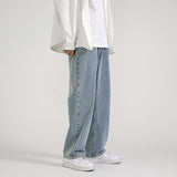 Aidase Korean Fashion Men Wide Leg Jeans spring New Streetwear Straight Baggy Denim Pants Male Brand Trousers