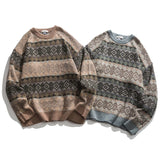 Geometry Men's Sweater New Autumn Winter Hip Hop Sweater Men Streetwear Print Pullover Tops Harajuku Couple Sweater aidase-shop