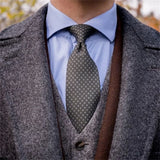 Aidase High Quality Wool Men Suits Thick Custom Made Men Suits Double Breasted Tuxedos Peaked Lapel Blazer Business Formal Long Coat aidase-shop