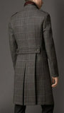 Aidase Wool Blend Coat Men Winter Over Jacket Double Breasted Checkered Business Long Overcoat Plus Size Warm Formal Business Tailored aidase-shop