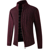 =Aidase 2024 New Men's Sweaters Autumn Winter Warm Zipper Cardigan Sweaters Man Casual Knitwear Sweatercoat male clothe aidase-shop