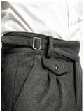 Aidase Autumn And Winter New Korge Men's Merino Wool Slim Pants Gurkha Woolen Thickened Casual Pants 9 Points Plus Size Thick 6XL aidase-shop