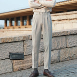 Aidase Casual Straight Trousers Men Fall Versatile Business Trousers Gentlemen Fashion Wool Blend Pant Men Dress Suit Pantalones Hombre aidase-shop