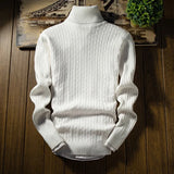 AIDASE  -  Winter High Neck Thick Warm Sweater Men Turtleneck Brand Mens Sweaters Slim Fit Pullover Men Knitwear Male Double Collar3Xl aidase-shop