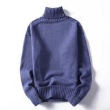 AIDASE  -  Mens Turtleneck Sweaters and Pullovers Winter Casual Solid Knitted Turtleneck Wool Sweater Fashion Pullover Homme Men Brand aidase-shop