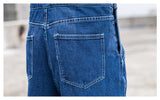 AIDASE  -  Men's Plus Size Denim Bib Overalls Classic Big Pocket Cargo Jeans Loose Working Coveralls Suspenders Jumpsuits Dark Light Blue aidase-shop