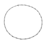AIDASE  -  Hip Hop Unisex Bamboo Chain Women Necklace Choker Stainless Steel Herringbone Silver Color Chain Necklace For Women Jewelry aidase-shop