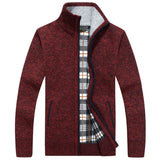 =Aidase 2024 New Men's Sweaters Autumn Winter Warm Zipper Cardigan Sweaters Man Casual Knitwear Sweatercoat male clothe aidase-shop