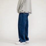 Aidase Korean Fashion Men Wide Leg Jeans spring New Streetwear Straight Baggy Denim Pants Male Brand Trousers