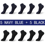 AIDASE  -  High Quality 10 Pairs/lot Socks Men Large size 42,43,44,45,46,47,48 Casual Breathable Fashion Black White Male Cotton Socks shor aidase-shop