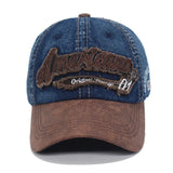 Aidase Washed Jeans Men Baseball Cap Snapback Hats Caps For Women Man Falt Bone Denim Gorras Casquette Male Dad Baseball Hat Cap
