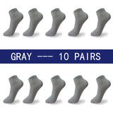 AIDASE  -  High Quality 10 Pairs/lot Socks Men Large size 42,43,44,45,46,47,48 Casual Breathable Fashion Black White Male Cotton Socks shor aidase-shop