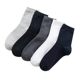 AIDASE  -  5 Pairs/lot Large Size Men Socks Cotton 42,43,44,45,46,47,48 Solid Color Fashion Casual High Quality Classic Business Male Socks