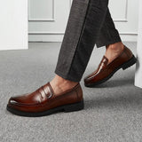 Luxurious Men Dress Shoes  Inner High Loafers Men Shoes Casual Shoe Man Fit Classic Party British Men's Height-increasing Shoes aidase-shop