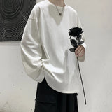 Aidase Loose Sweatshirts Men Solid T Shirt Neutral Streetwear Fashion Women Korean Clothes Cotton Pullover Long Sleeve T-shirts Man aidase-shop