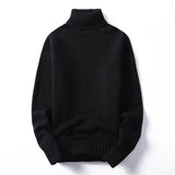 AIDASE  -  Mens Turtleneck Sweaters and Pullovers Winter Casual Solid Knitted Turtleneck Wool Sweater Fashion Pullover Homme Men Brand aidase-shop