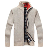 =Aidase 2024 New Men's Sweaters Autumn Winter Warm Zipper Cardigan Sweaters Man Casual Knitwear Sweatercoat male clothe aidase-shop