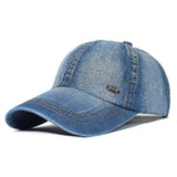 AIDASE  -  Vintage Washed Cotton Baseball Cap Men Women Denim Dad Hat Adjustable Trucker Style Low Profile aidase-shop