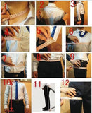 AIDASE  -  Pinstripe Men's Suits 3 Pieces Peaked Lapel Formal Wedding Groom Wear Tuxedos Party Formal Business Sets aidase-shop