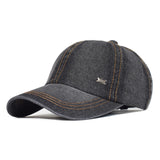 AIDASE  -  Vintage Washed Cotton Baseball Cap Men Women Denim Dad Hat Adjustable Trucker Style Low Profile aidase-shop
