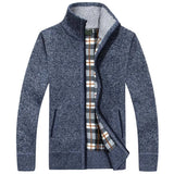 =Aidase 2024 New Men's Sweaters Autumn Winter Warm Zipper Cardigan Sweaters Man Casual Knitwear Sweatercoat male clothe aidase-shop
