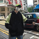 Aidase Hoodies Men Patchwork Hooded Sweatshirt Warm Winter Hoodie Loose Korean Style Casual Mens All-match Streetwear Students Chic New aidase-shop