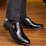 Aidase New Men Dress Shoes Men Wedding Shoes Oxfords Fashion Business Dress Men Shoes 2020 New Classic patent Leather Men Suits Shoes aidase-shop