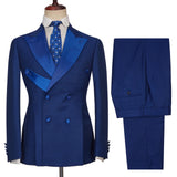 AIDASE  -  Business Men Suits Tailor-Made 2 Pieces Coat Pants Slim Fit Tuxedo Jacket Coat Groom Wedding Groom Prom Formal Customized aidase-shop