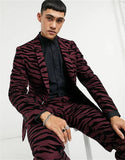 AIDASE  -  Fashion Men Suits Tailor-Made 2 Pieces Modern Printed Custom Made Handsome Wedding Suits Fit Slim Formal Casual Prom aidase-shop