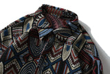 Aidase Harajuku National Style Geometry Knitted Shirt Mens Retro Ethnic Embroidery Long Sleeve Shirts Hip Hop Streetwear Shirt aidase-shop