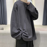 Aidase Loose Sweatshirts Men Solid T Shirt Neutral Streetwear Fashion Women Korean Clothes Cotton Pullover Long Sleeve T-shirts Man aidase-shop