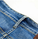 AIDASE  -  Summer Men's Slim Denim Shorts Business Casual Fashion Loose Stretch All-Match Jeans Male High-End Brand Five-Point Pants aidase-shop
