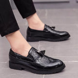 Fashion Shoe Office Shoes for Men Casual Shoes Breathable Leather Loafers Driving Moccasins Comfortable Slip on Three Color aidase-shop