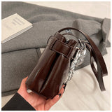 AIDASE  -  Vintage Coffee Color Casual Tote Shoulder Bag Women Cute Shopping Bag Female Handbag aidase-shop
