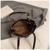AIDASE  -  Vintage Coffee Color Casual Tote Shoulder Bag Women Cute Shopping Bag Female Handbag aidase-shop