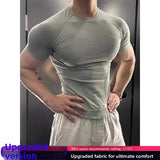 AIDASE  -  Fitn Training Clothes Qui Dry ort Sve Men's Summer Running Sports Crion Elastic Muscle T-irt aidase-shop