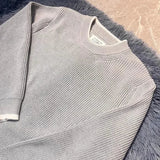 AIDASE  -  New Fashion Autumn Winter Male Clothes Men's Solid Color Casual Trendy Basic O-neck Long Sleeve Knitted Wool Pullover Sweaters aidase-shop