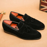 AIDASE  -  High Quality New Men's Tassel Pointed Soft Soled Gentleman's Moccasin Fashionable Comfortable Suede Breathable Casual Loafers aidase-shop