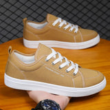 AIDASE  -  New Blue Men's Casual Canvas Shoes Lace-Up Flat Luxury Design Anti-Slip Sneakers Couple Board Shoes Plus Size 47/48 ﻿ aidase-shop