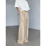 AIDASE  -  Summer Linen Pants Men Oversized Thin Beige Casual Pants Men Streetwear Korean Loose Wide Leg Pants Mens Tie-dye Trousers M-3XL aidase-shop