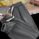 AIDASE  -  Autumn and Winter Casual Pants Heavy duty Double sided Cotton Athletic Pants Trendy Brand Letter Steel Printed Legged Pants aidase-shop