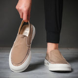 AIDASE  -  Men's Canvas Shoes Slip On Fashion Sneakers Breathable Men Tenis Masculino Leisure Walk Flats Male Shoes Men Moccasins SS25622 aidase-shop