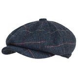 AIDASE  -  Autumn Winter Thick Warm Wool Herringbone Newsboy Cap Men Cabbie Beret Hats Octagonal Hat Detective Hats Retro Driver Flat Caps